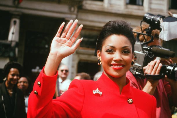 <IMG SRC='' Kimberly Aiken-2jpg''alt=''Kimberly Aiken Miss America talking to a Press Conference to serve the cause of Humanity''>